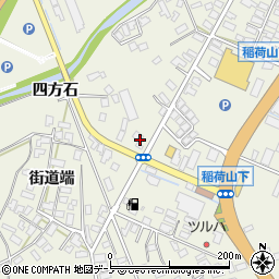 秋田県大館市釈迦内稲荷山下113周辺の地図