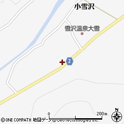 秋田県大館市雪沢下谷地周辺の地図