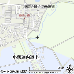 秋田県大館市芦田子獅子ケ森下周辺の地図