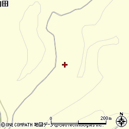 秋田県鹿角市十和田山根上砂沢周辺の地図