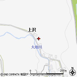 秋田県鹿角郡小坂町大地上沢周辺の地図