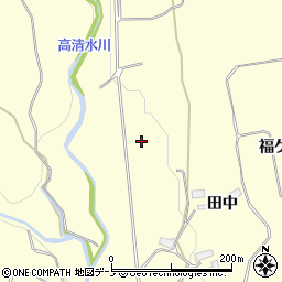 秋田県鹿角市十和田山根下モ内ノ沢周辺の地図