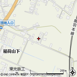 秋田県大館市釈迦内稲荷山下194周辺の地図