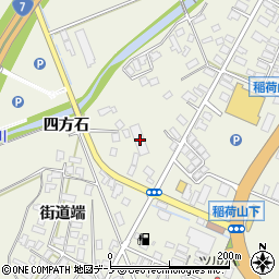 秋田県大館市釈迦内稲荷山下110周辺の地図