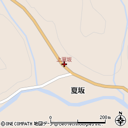 上夏坂周辺の地図