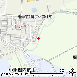 秋田県大館市芦田子獅子ケ森下171周辺の地図