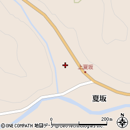 青森県三戸郡田子町夏坂夏坂周辺の地図