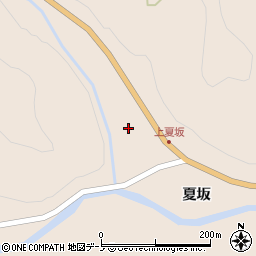 青森県田子町（三戸郡）夏坂（夏坂）周辺の地図