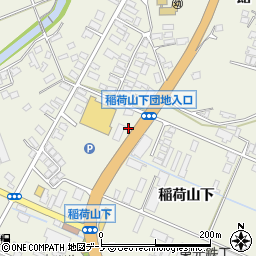 秋田県大館市釈迦内稲荷山下292周辺の地図