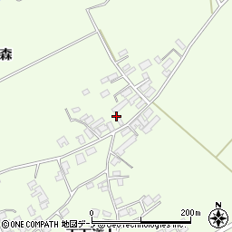 秋田県大館市芦田子周辺の地図