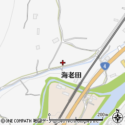 岩手県二戸市金田一海老田周辺の地図