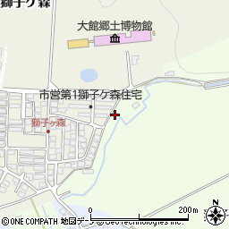 秋田県大館市芦田子獅子ケ森下170周辺の地図