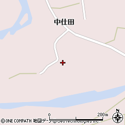 秋田県大館市早口中仕田54周辺の地図