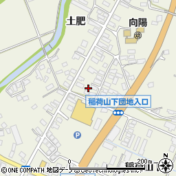 秋田県大館市釈迦内稲荷山下310周辺の地図