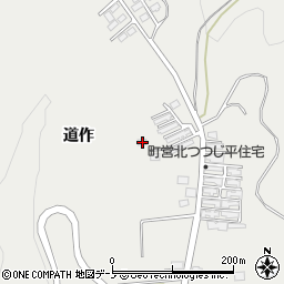 秋田県鹿角郡小坂町荒谷道作6周辺の地図