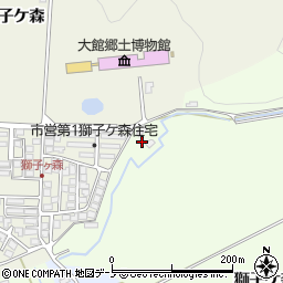 秋田県大館市芦田子獅子ケ森下169周辺の地図