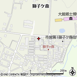 大館郷土　博物館周辺の地図