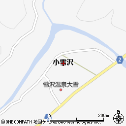 秋田県大館市雪沢小雪沢周辺の地図