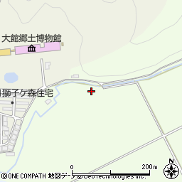 秋田県大館市芦田子獅子ケ森周辺の地図