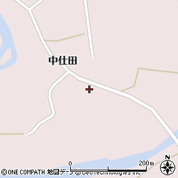 秋田県大館市早口中仕田59周辺の地図