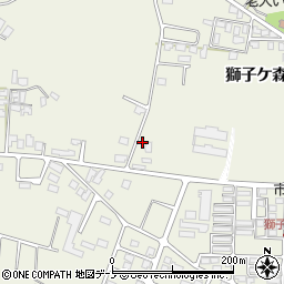 秋田県大館市釈迦内台野道上3周辺の地図
