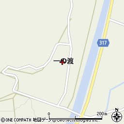 秋田県山本郡藤里町藤琴一の渡周辺の地図