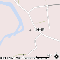 秋田県大館市早口中仕田17周辺の地図