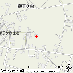 秋田県大館市釈迦内台野道上15周辺の地図