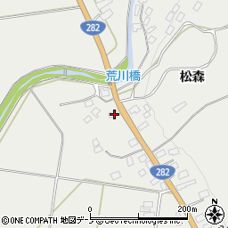 秋田県鹿角郡小坂町荒谷荒川61-1周辺の地図