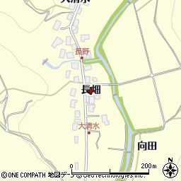 秋田県鹿角市十和田山根（長畑）周辺の地図