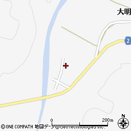 秋田県大館市雪沢大明神下谷地22-9周辺の地図