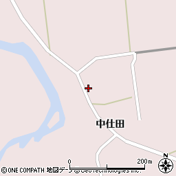 秋田県大館市早口中仕田68周辺の地図