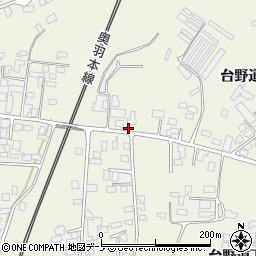 秋田県大館市釈迦内台野道上69周辺の地図