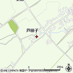 秋田県大館市芦田子芦田子周辺の地図
