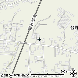 秋田県大館市釈迦内台野道上70周辺の地図
