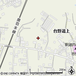 秋田県大館市釈迦内台野道上73周辺の地図
