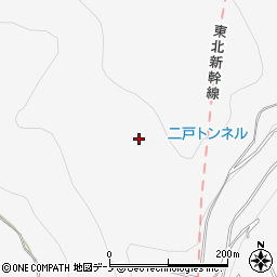 岩手県二戸市金田一日ノ沢周辺の地図