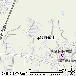 秋田県大館市釈迦内台野道上64周辺の地図
