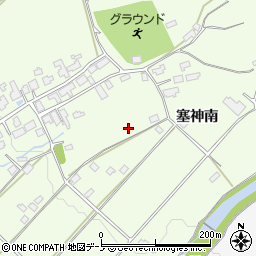 秋田県大館市芦田子塞神南周辺の地図
