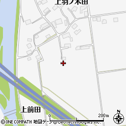 秋田県鹿角郡小坂町大地上羽ノ木田5周辺の地図