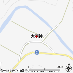 秋田県大館市雪沢（大明神）周辺の地図