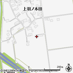 秋田県鹿角郡小坂町大地上羽ノ木田155-1周辺の地図