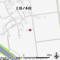 秋田県鹿角郡小坂町大地上羽ノ木田155周辺の地図