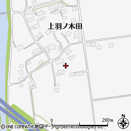 秋田県鹿角郡小坂町大地上羽ノ木田12周辺の地図