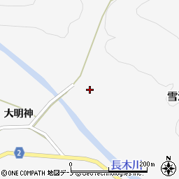 秋田県大館市雪沢向大明神55周辺の地図