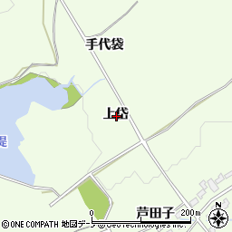 秋田県大館市芦田子上岱周辺の地図
