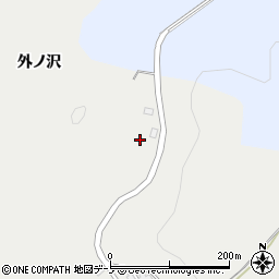 秋田県鹿角郡小坂町荒谷外ノ沢周辺の地図