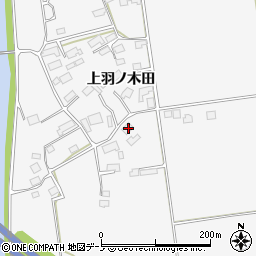 秋田県鹿角郡小坂町大地上羽ノ木田88周辺の地図