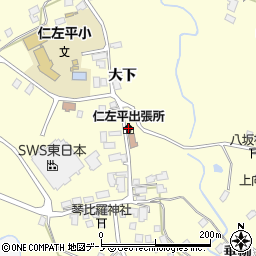 二戸市仁左平出張所周辺の地図