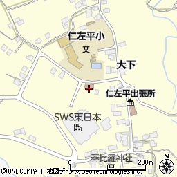 二戸市役所　仁左平児童クラブ周辺の地図